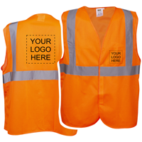 Custom Logo, Class 2, Type R Reflective Safety Vest