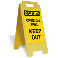 Chemical Spills Keep Out Sign