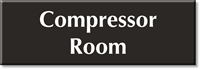 Compressor Room Select-a-Color Engraved Sign