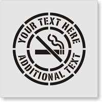 24 in. x 24 in. Custom Stencil (No Smoking Graphic)
