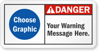 Custom ANSI Sign, Choose Clipart, Add Danger Message