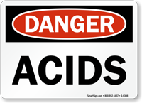Acids OSHA Danger Sign