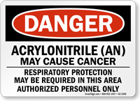 Acrylonitrile(AN) May Cause Cancer Danger Sign