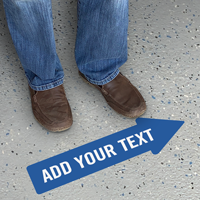 Add Your Text Custom Right Arrow SlipSafe Floor Sign