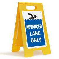 Advanced Lane Only Floor Sign