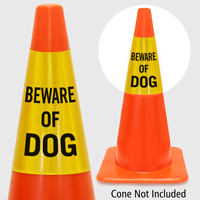 Beware Of Dog Cone Collar