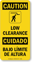 Low Clearance Bilingual Sign