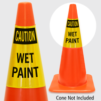 Caution Wet Paint Cone Collar