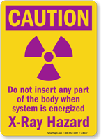Caution: X Ray Hazard Sign