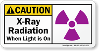 Caution X-Ray Radiation Sign