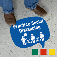 Chat Bubble   Practice Social Distancing with Clipart