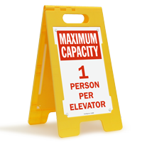Choose Maximum Capacity Per Elevator FloorBoss Sign