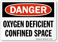 Danger: Oxygen Deficient Confined Space