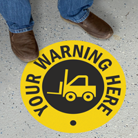 Custom Circle SlipSafe™ Warning Floor Sign