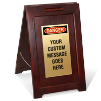 Custom Danger Add Your Own Message FloorBoss Elite Floor Sign