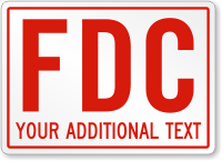 Personalized Fdc Your Additional Text Sign