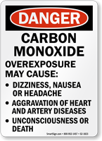 Danger Carbon Monoxide Sign