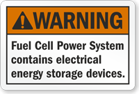 Danger Fuel Cell Power System Label