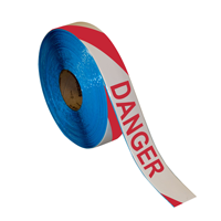 Danger Red-White Stripe Superior Mark Floor Message Tape