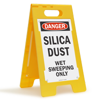 Danger Silica Dust FloorBoss Sign