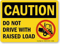 Caution Driving Rule Sign