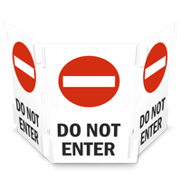 Do Not Enter Interlocking Barricade Sign