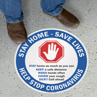 Do the 5 Stay Home Save Lives Sign