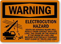 Electrocution Hazard Serious Injury Will Result Sign