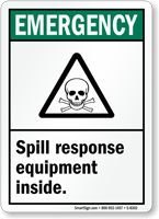 Emergency Spill Response Sign