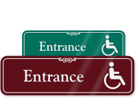 Handicap Entrance Sign