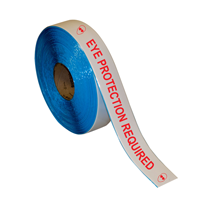 Eye Protection Required Superior Mark Floor Message Tape
