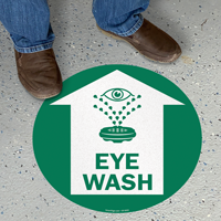 Eye Wash SlipSafe Floor Sign