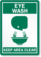 Eye Wash Sign