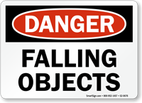 Falling Objects Danger Sign