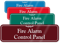 Fire Alarm Control Panel ShowCase Wall Sign