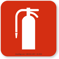 Fire Extinguisher Symbol NFPA 170 Sign