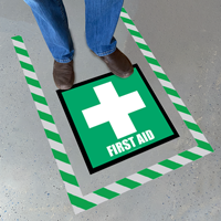 First Aid Superior Mark Floor Sign Kit
