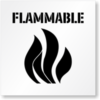 Flammable Floor Stencil