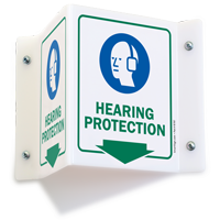 Hearing Protection PPE Projecting Sign
