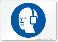 Hearing Protection Required Symbol Sign