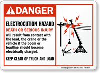 Danger Electrocution Hazard Death Injury Sign