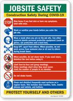 Jobsite Safety Construction Safety Protect Yourself Sign