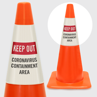 Keep Out Containment Area Cone Message Collar