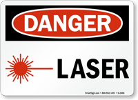 Danger Laser Sign