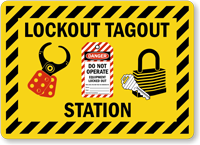 Lockout Tagout Station Sign