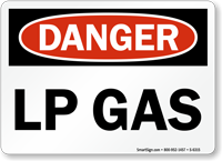 Lp Gas OSHA Danger Sign