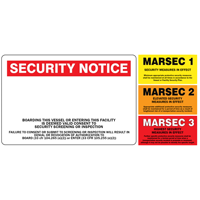 MARSEC Sign with Magnetic Panels