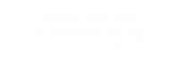 Masks Required If Not Vaccinated CDC Engraved Sign
