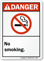 Danger: No Smoking (ANSI style)