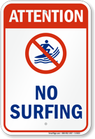 Attention : No Surfing (with graphic)